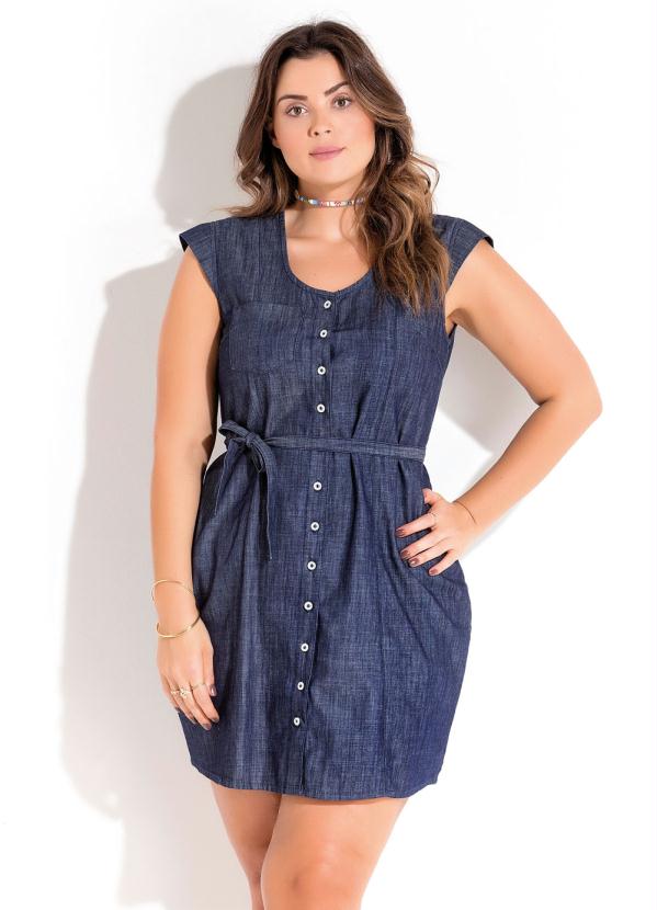 vestidos jeans plus size