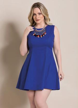 vestido de sarja plus size