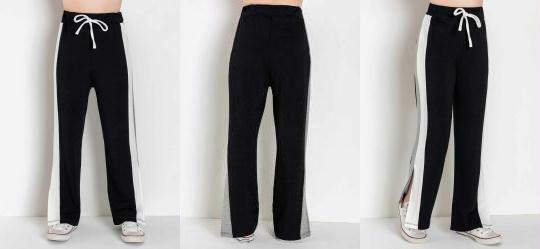 Cala Infantil Preta com Recortes Contrastantes