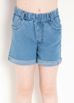 Shorts Jeans Infantil (Azul Claro) com Bolsos