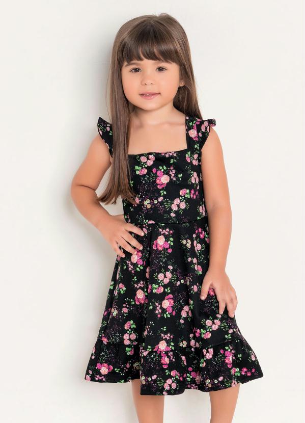 Vestido Infantil (Floral Liberty) Moda Evanglica