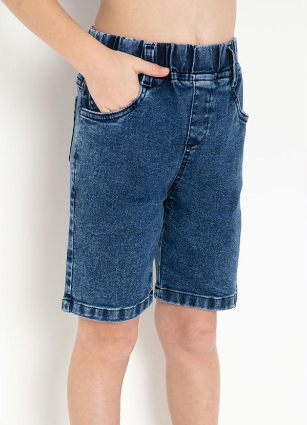 Bermuda Jeans Infantil (Azul) com Elástico