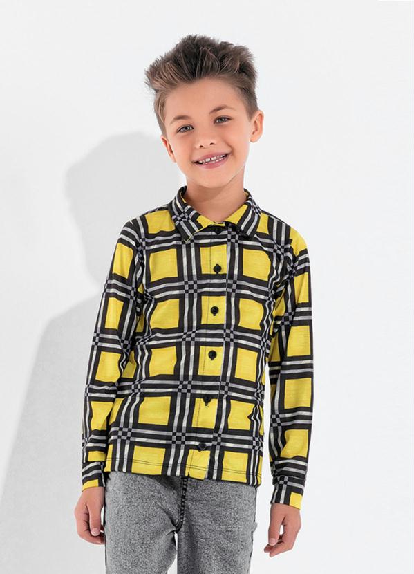 Camisa Infantil (Xadrez) com Botões