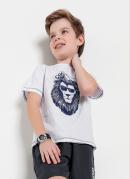 Camiseta Infantil Branca com Estampa