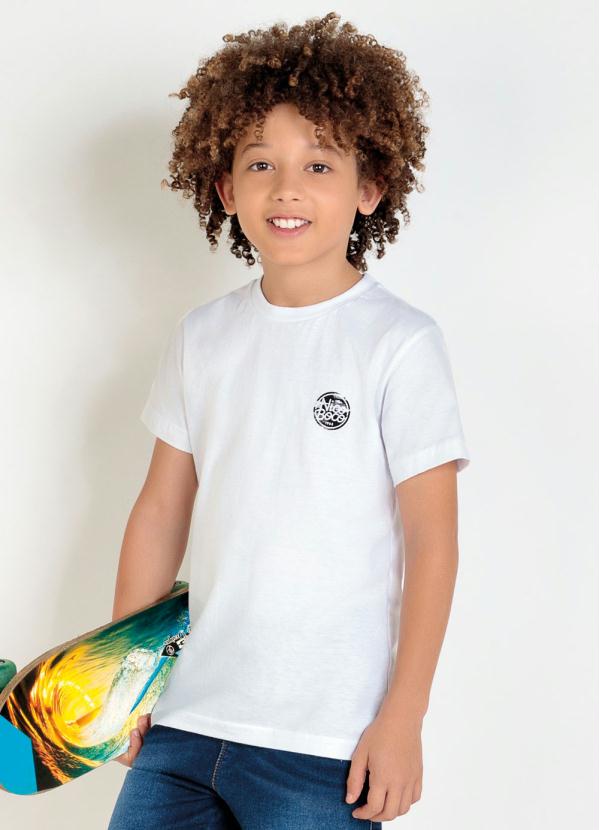 Camiseta Infantil (Branca) Estampa Costas Nicoboco