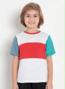 Camiseta Infantil Multicolor com Recortes