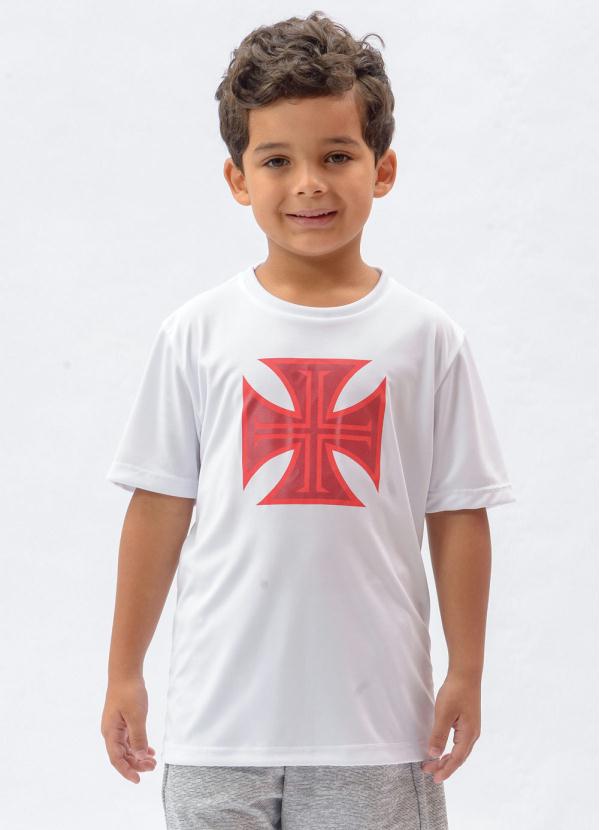 Camiseta Infantil Vasco First (Branca)