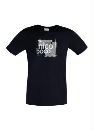 Camiseta Juvenil (Preta) Mangas Curtas Nicoboco