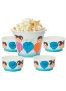 Kit para Pipoca com 5 Peas Decorados