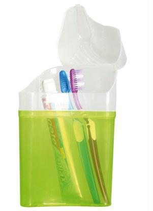 Porta Escova de Dente em Plstico (Verde)